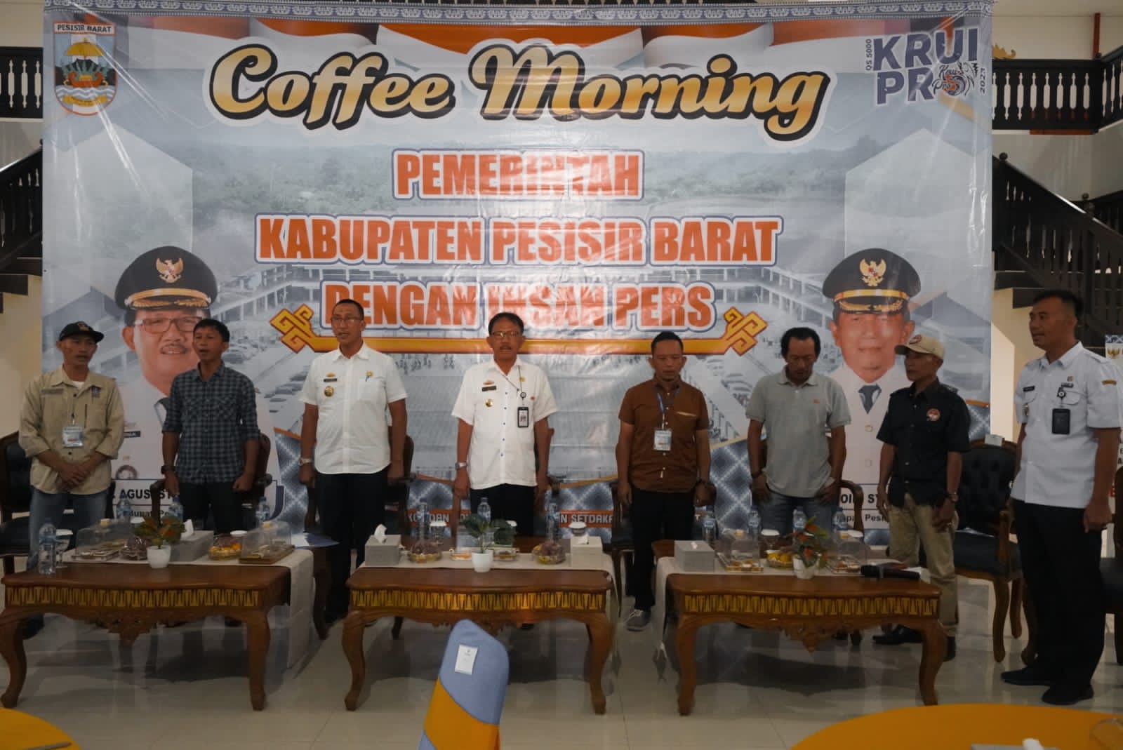 Lewat Coffee Morning Agus Istiqlal Ajak Pers Sukseskan Krui Pro