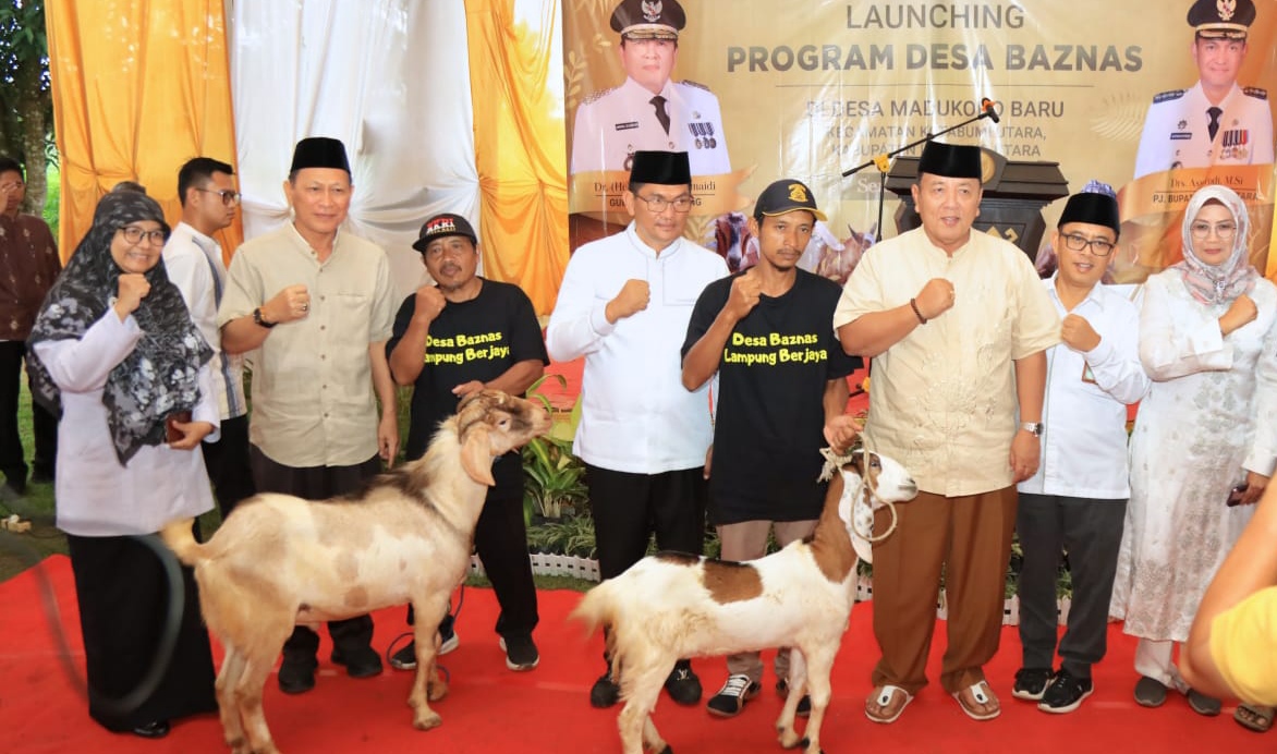 Gubernur Lampung Luncurkan Desa Baznas Sektor Peternakan di Desa Madukoro Baru Kabupaten Lampung Utara 