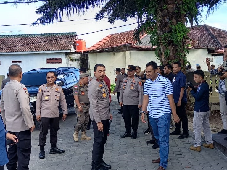 Wakapolda Lampung Cek Sarpras Mako Sementara Polres Pesisir Barat