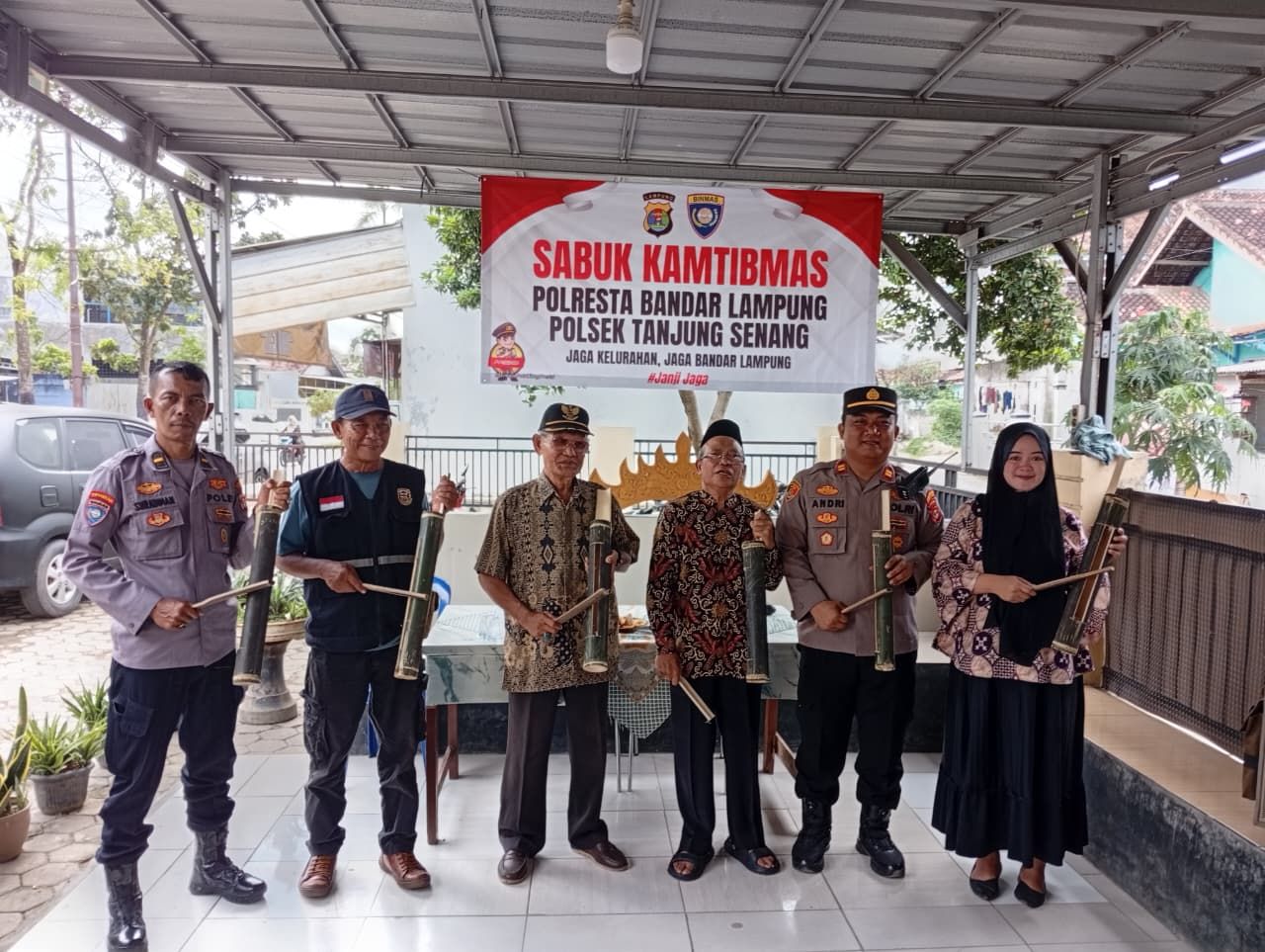 Polsek Tanjung Senang Perkuat Sinergi Warga Lewat Sabuk Kamtibmas