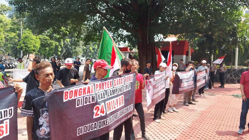 Proyek Puluhan Miliar Disorot, Triga Lampung Geruduk KPK