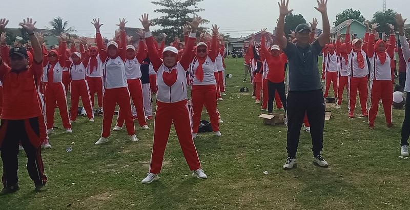  Buka Lomba Senam Jantung Sehat,Ketua YJI Lampung Selatan Winarni Ajak Masyarakat Rutin Olahraga 