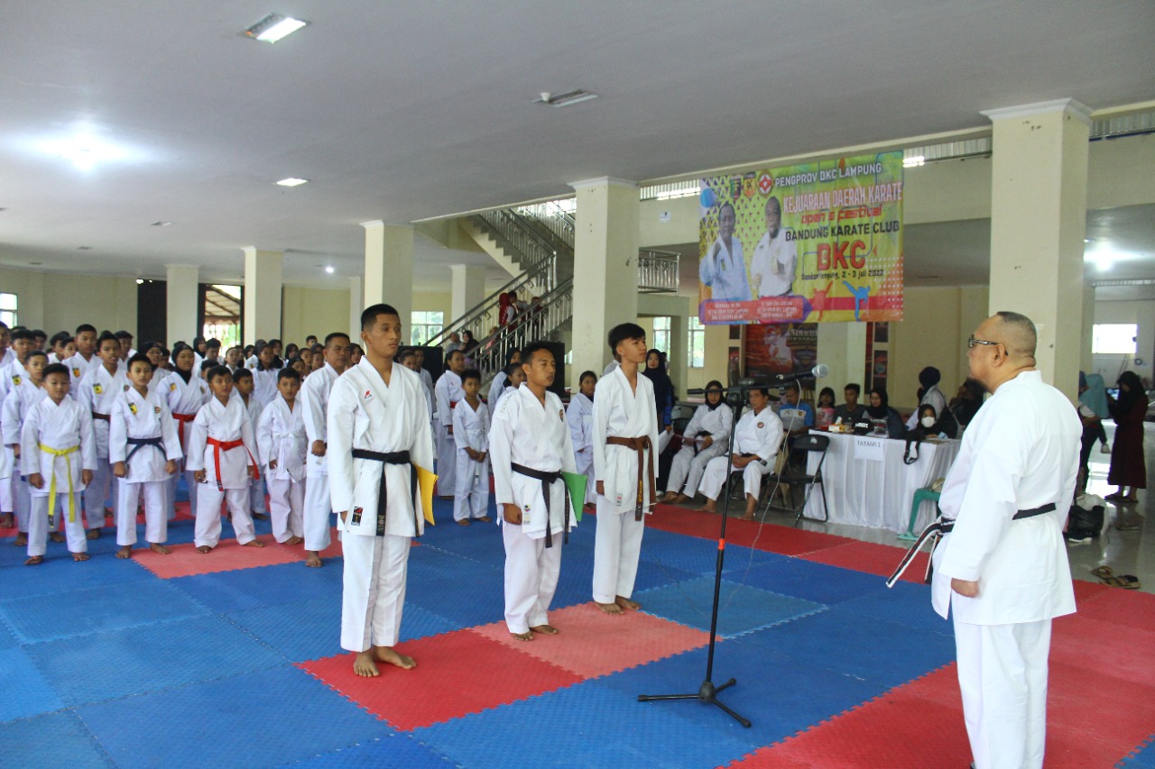 TEC Buka Kejuaraan Daerah Karate Open dan Festival Pengprov BKC Lampung