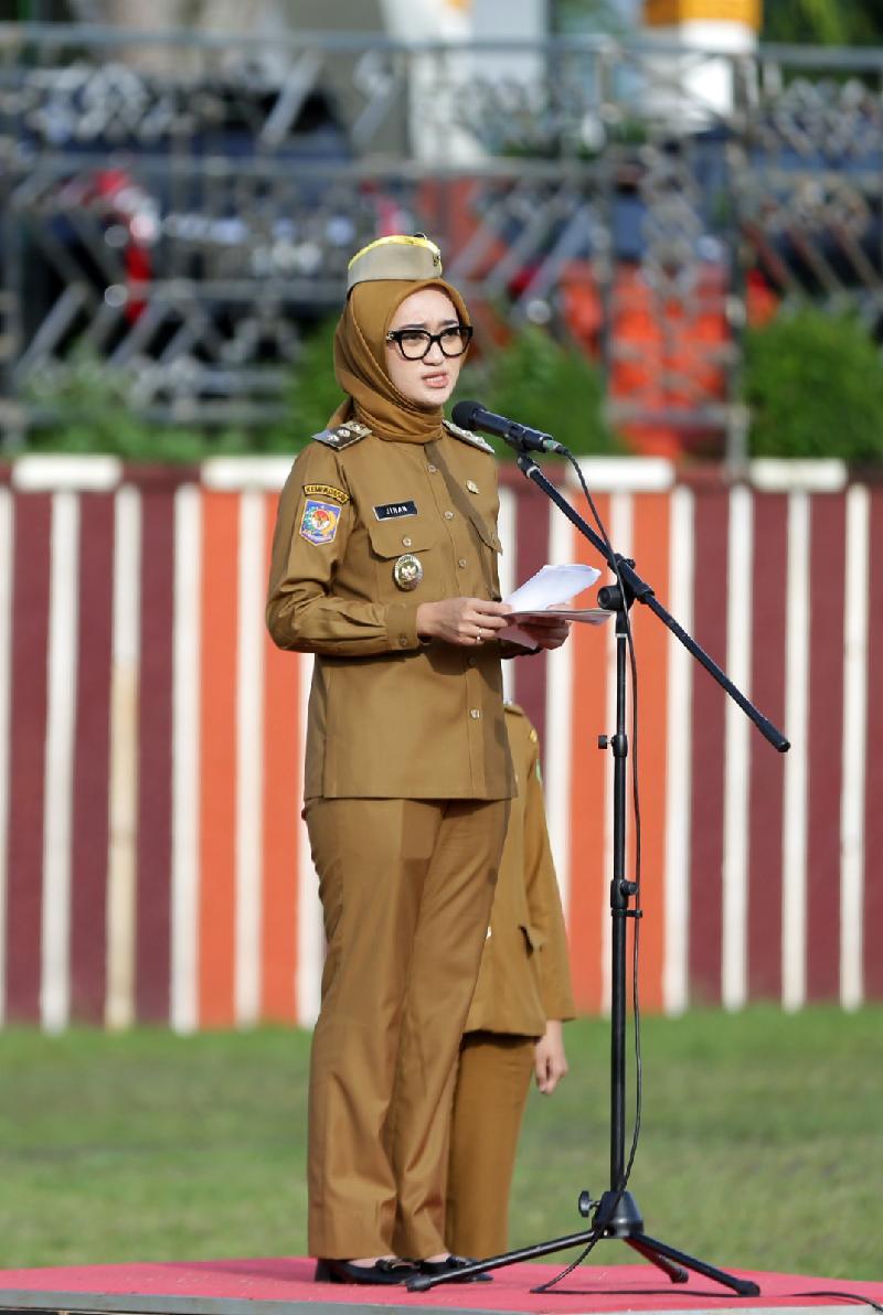 Perdana Pimpin Apel Mingguan, Wagub Jihan Ajak ASN Pemprov Lampung Tingkatkan Pelayanan Kepada Masyarakat