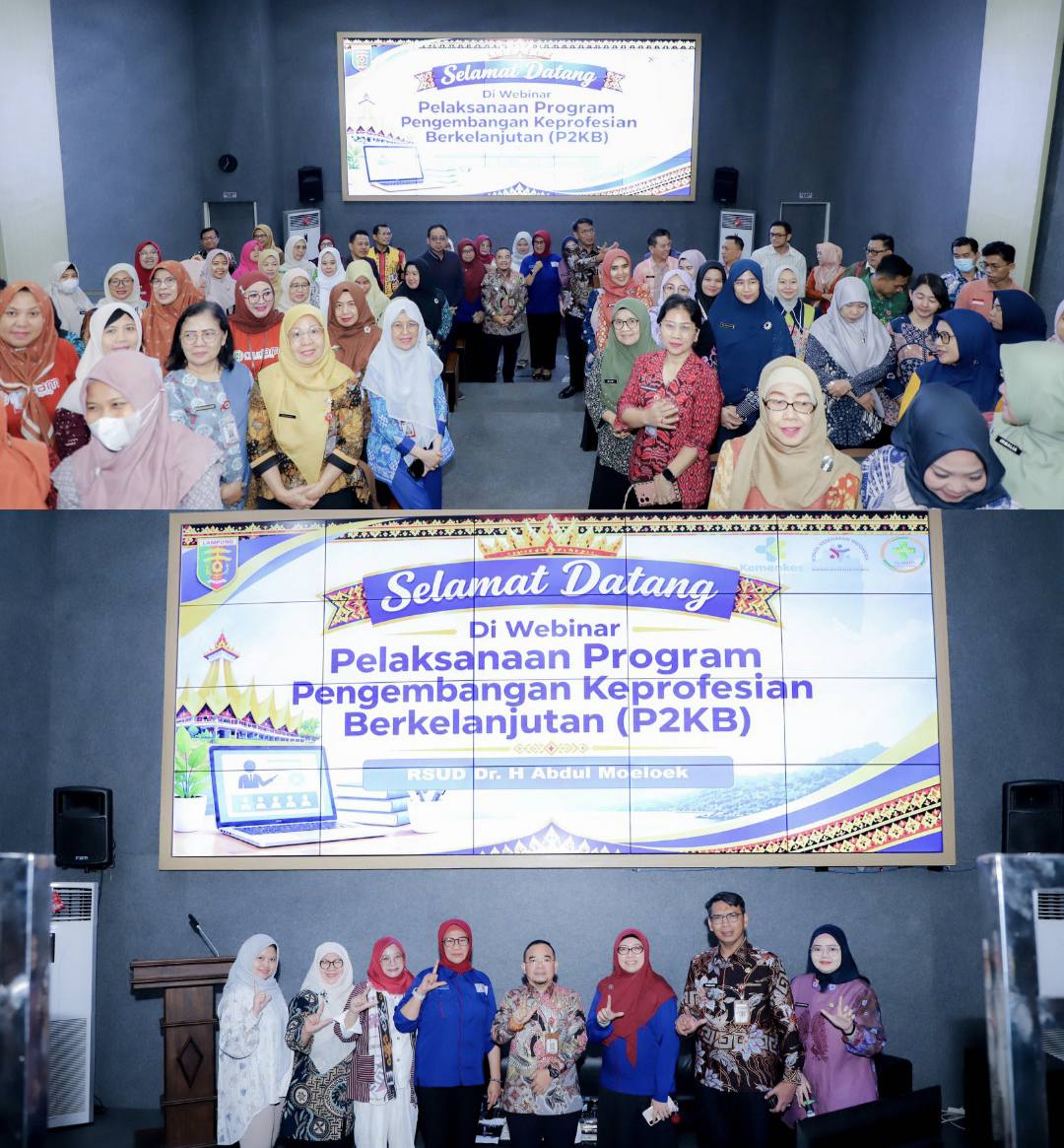 RSUD Abdul Moeloek Gelar Webinar P2KB, Ribuan Tenaga Kesehatan Ikut Secara Daring