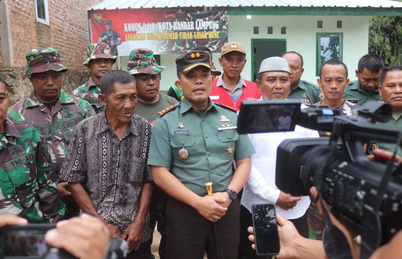 Bentuk Nyata Bhakti TNI, Kodim Lakukan Bedah Tiga Unit RTLH Milik Warga Kurang Mampu