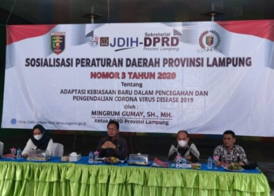 Mingrum Gumay Ingatkan Warga Bandar Jaya Hidup Sehat