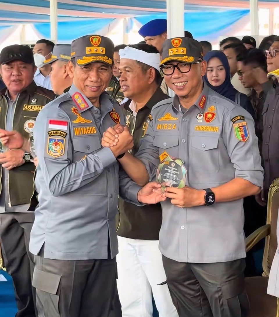 Gubernur Mirza Hadiri Apel Akbar Satlinmas, Kesiapsiagaan Linmas Lampung Diperkuat