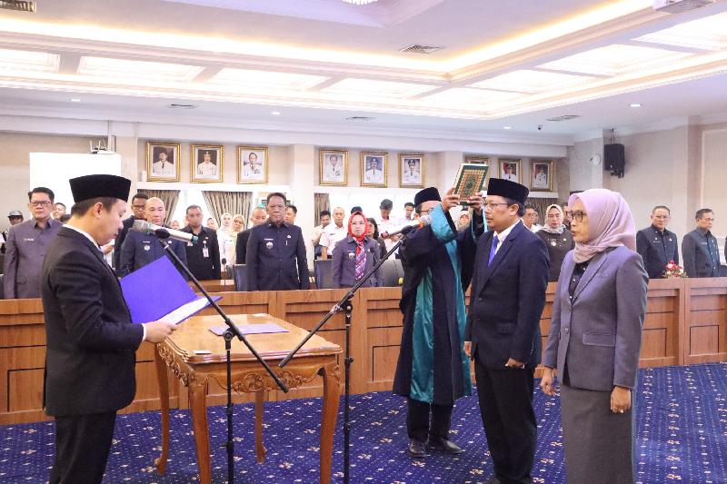 Marindo Lantik Dua Pejabat Pimpinan Tinggi Pratama dilingkungan Pemprov Lampung