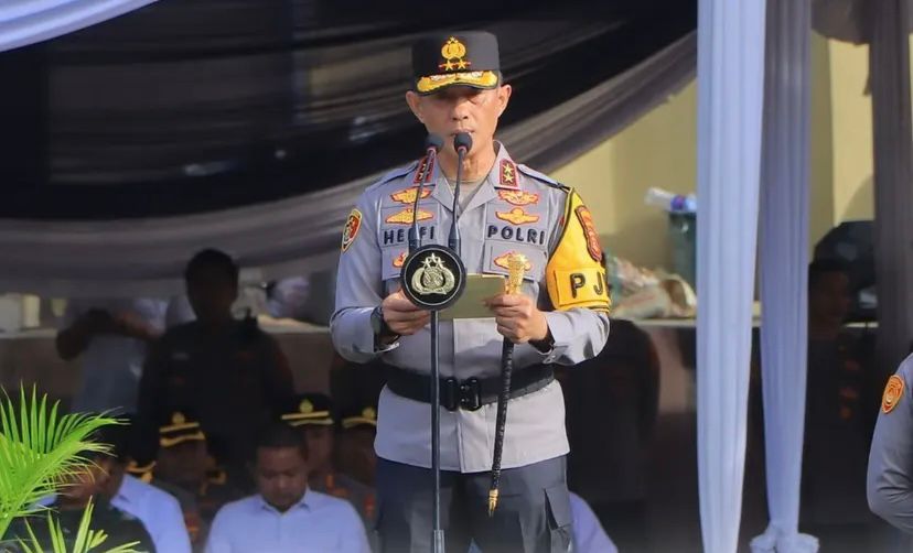 Kapolda Lampung Tekankan Disiplin di Apel Gelar Pasukan Operasi Zebra Krakatau 2025
