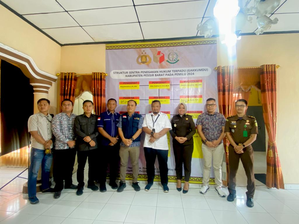 Pemantapan Kesiapan, Sentra Gakkumdu Provinsi Lampung Monev ke Pesisir Barat