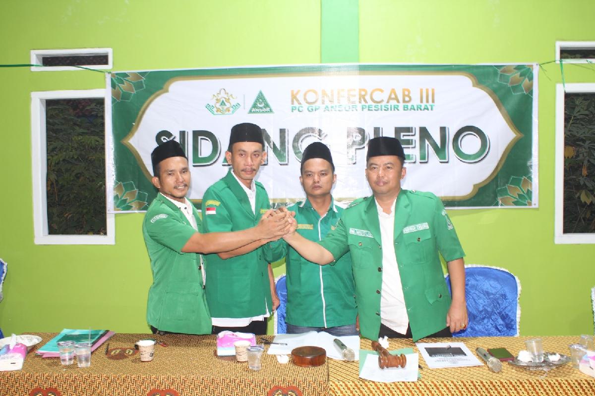 Konfercab III, Betyanto Pimpin PC GP Ansor Pesisir Barat