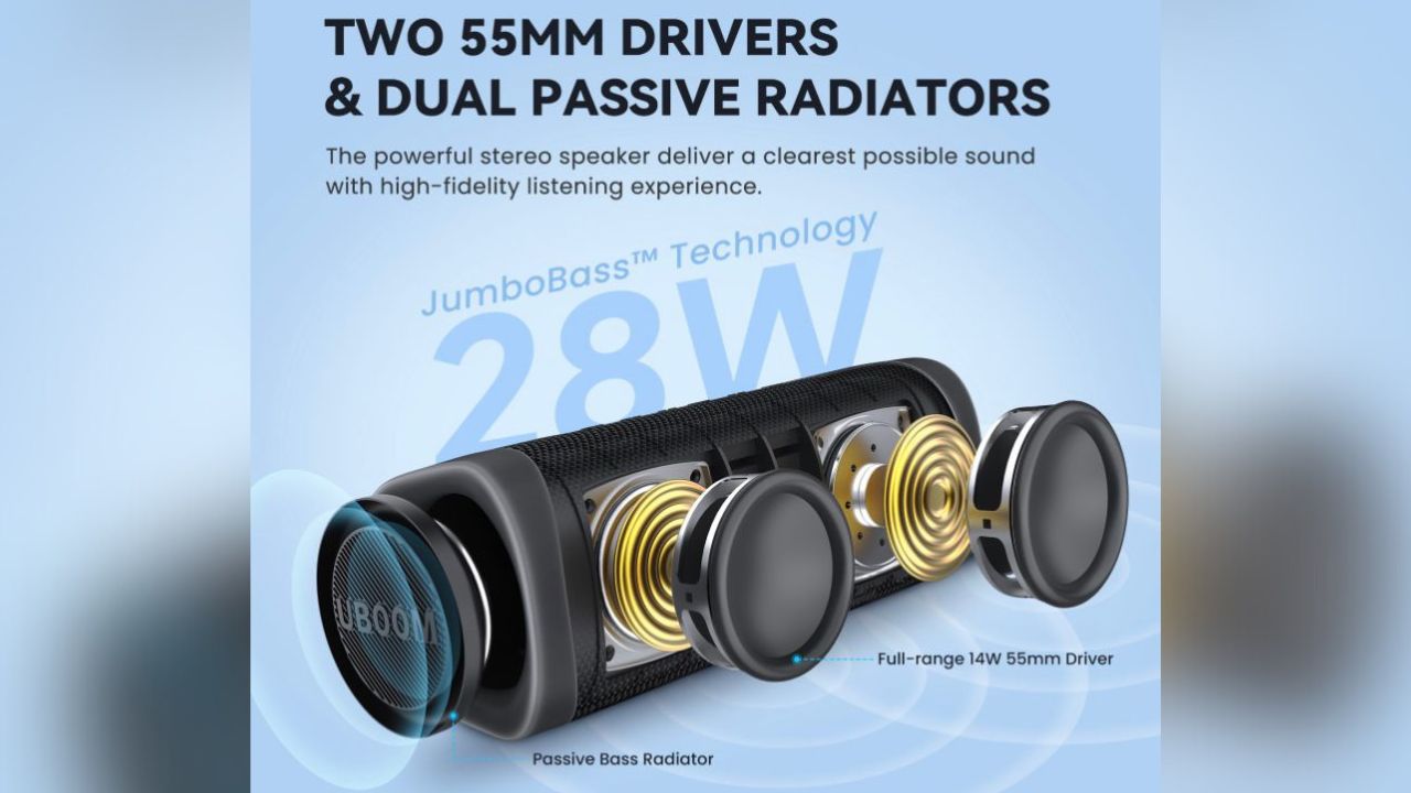 Speaker Bluetooth EarFun Uboom L, Bass Bertenaga Harga Gak Sampai Sejuta