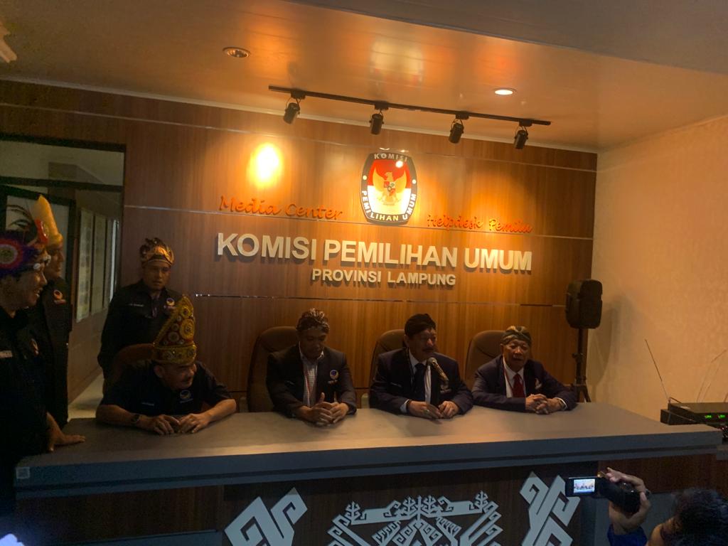 Partai Nasdem Ajukan 85 Bacaleg DPRD Lampung ke KPU