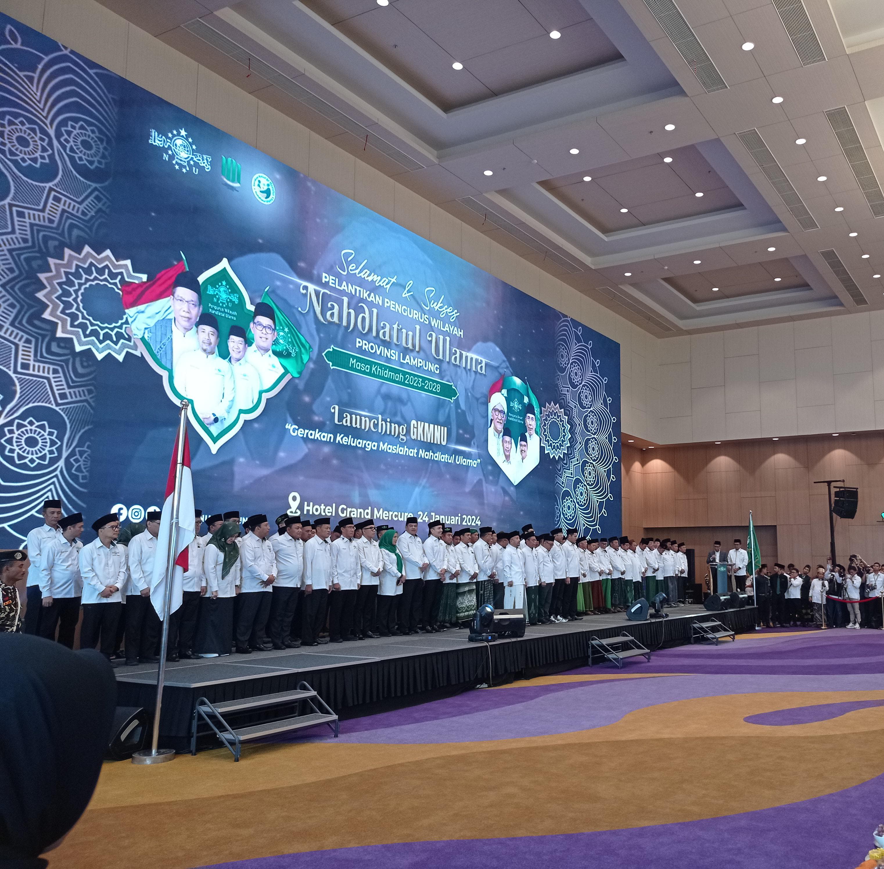 Resmi Dilantik, Berikut Susunan Kepengurusan PWNU Lampung 2023-2028