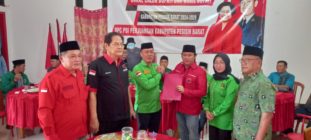 Berikan Sinyal Koalisi Pilkada 2024, Dedi Irawan Daftar Bakal Calon Bupati Pesisir Barat di PDIP