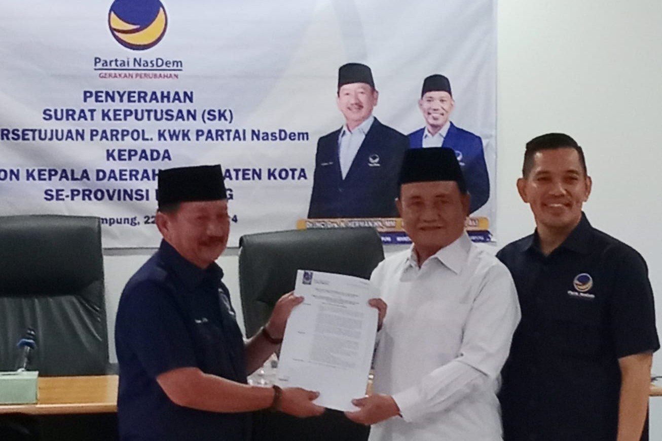 Dapat Rekomendasi dari Partai NasDem, PM-MH Kian Melenggang di Pilkada 2024