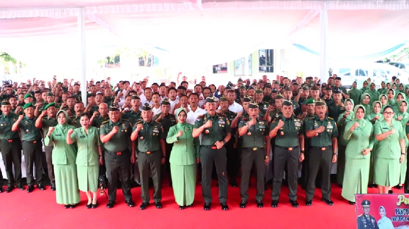 Pangdam XXI/Radin Inten Kunjungi Kodim 0410/Kota Bandar Lampung