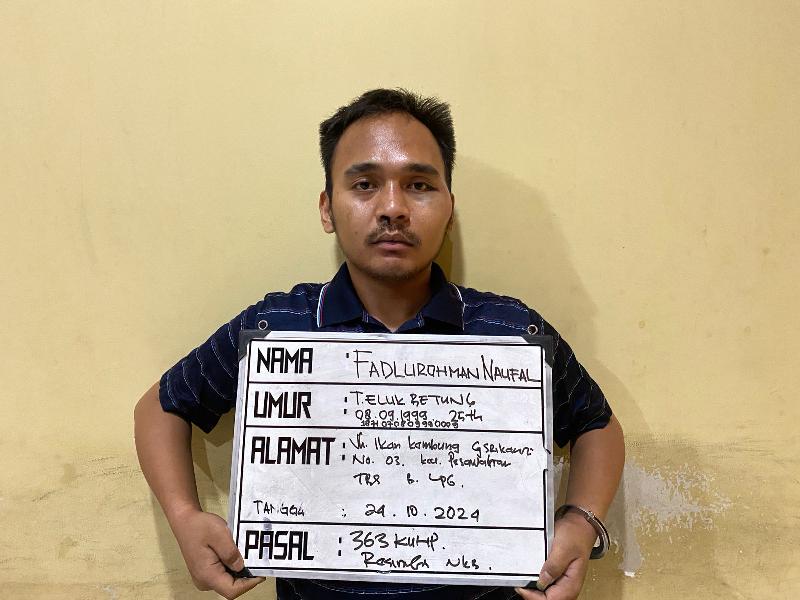 Jadi Polisi Gadungan, Residivis Narkoba Curi HP dan Kuras Saldo Rekening Wanita di Bandar Lampung