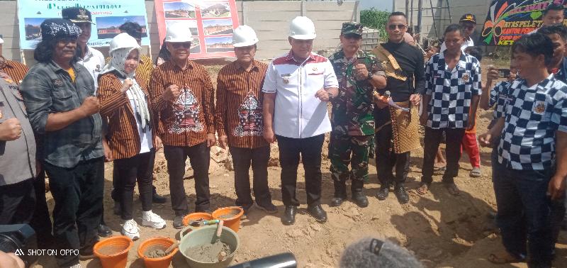 Hadiri Peletakan Batu Pertama Pendopo Joglo Puja Kesuma, Ini Pesan Bupati Lampung Selatan 