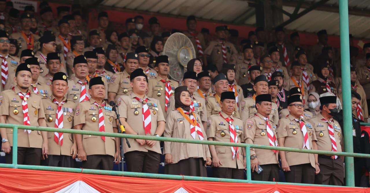 Kwarda Pramuka Lampung Gelar Apel Besar Hari Pramuka ke-62 Tingkat Provinsi 