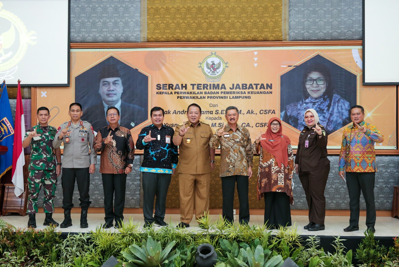 Hadiri Sertijab Kepala BPK Lampung, Arinal Berharap Kerja Sama Terus Ditingkatkan