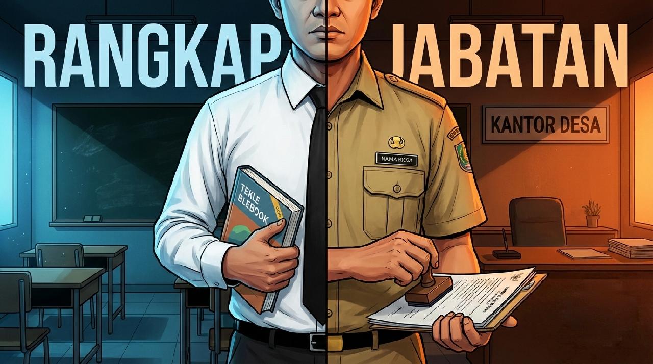 Perangkat Desa Gedung Ketapang Diduga Jalani Dua Jabatan Sekaligus