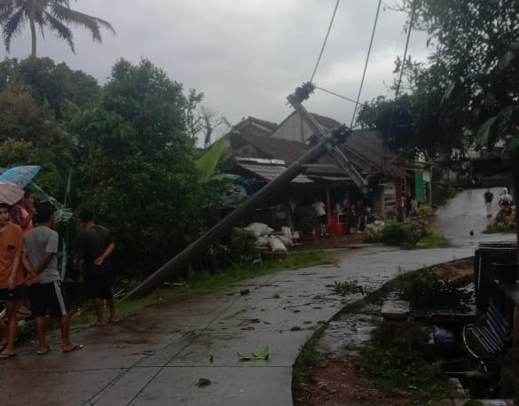 Akibat Tiang Roboh, Listrik Wilayah Way Tenong Sumber Jaya Padam