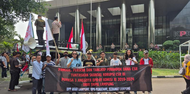 LSM Lampung Kawal Kasus CSR BI, Tuntut KPK Tidak Tebang Pilih dalam Pemeriksaan