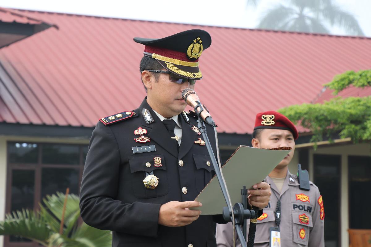 Polres Lampung Barat Gelar Upacara Peringatan Hari Lahir Pancasila