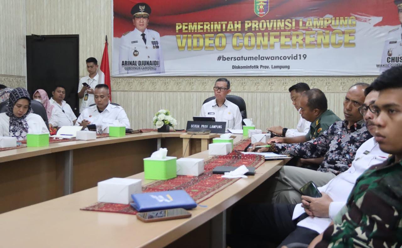 Pemprov Lampung Ikuti Rakor Pengendalian Inflasi, Mendagri : Angka Inflasi Terkendali 