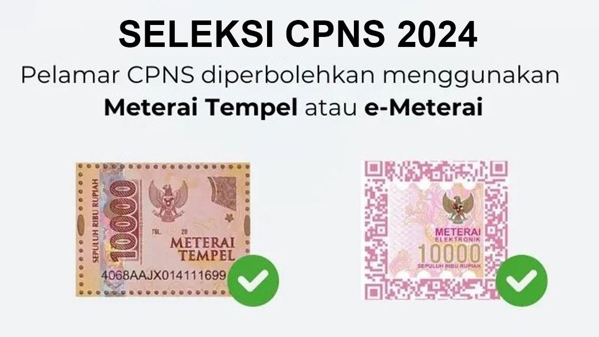 Pendaftar CPNS di Pesisir Barat Bisa Gunakan Meterai Tempel