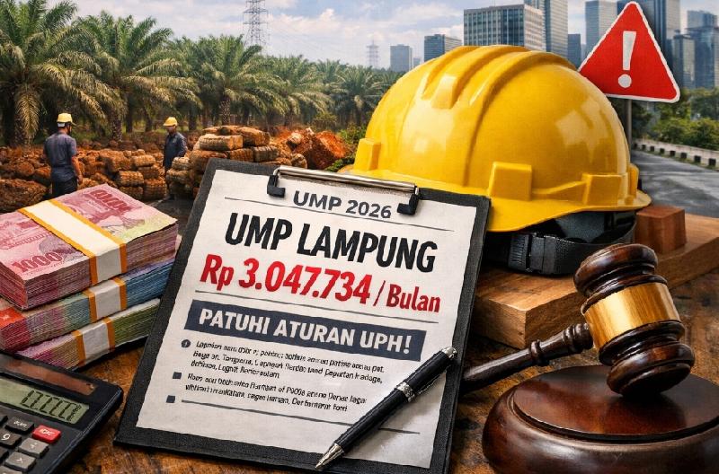 Resmi Berlaku 2026, UMP Lampung Ditetapkan Rp3,04 Juta