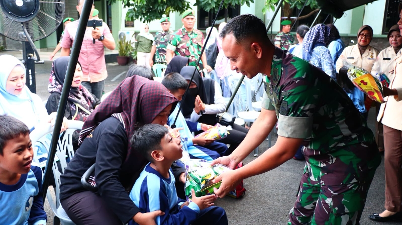 Kodim 0410/KBL Sambut Hangat Siswa Sekolah Disabilitas Bunda