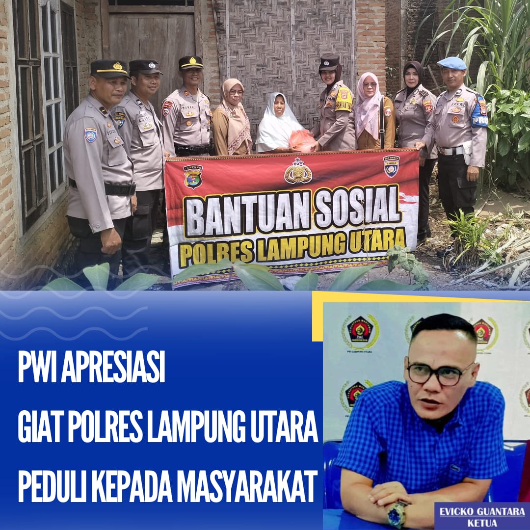 Ketua PWI Apresiasi Giat Polisi Peduli Polres Lampung Utara