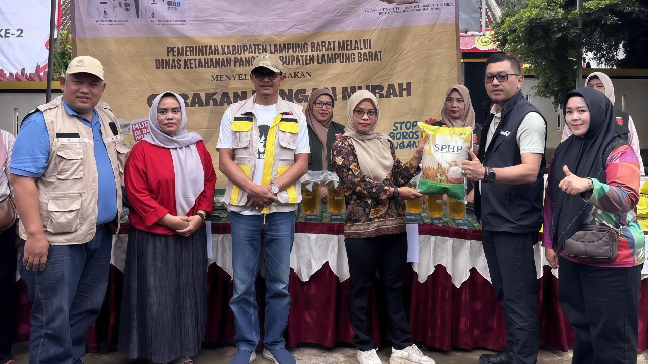 GPM Oleh DKP Lampung Barat Meriahkan Pergesu, 10 Ton Pangan Ludes Terjual