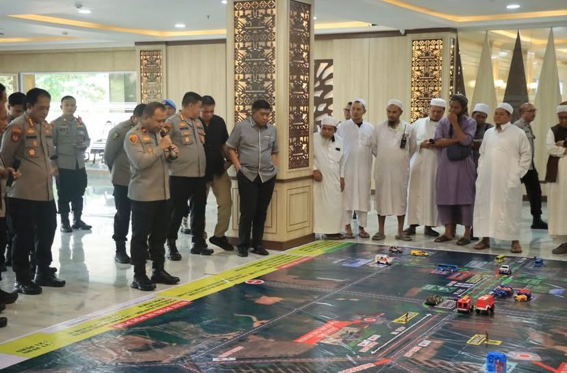 Wakapolda Lampung Pimpin Tactical Floor Game untuk Pengamanan Tabligh Akbar Indonesia Berdoa 2025