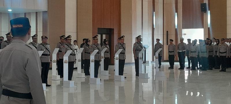 Sejumlah Pejabat Polda Lampung Resmi Berganti, Berikut Rinciannya