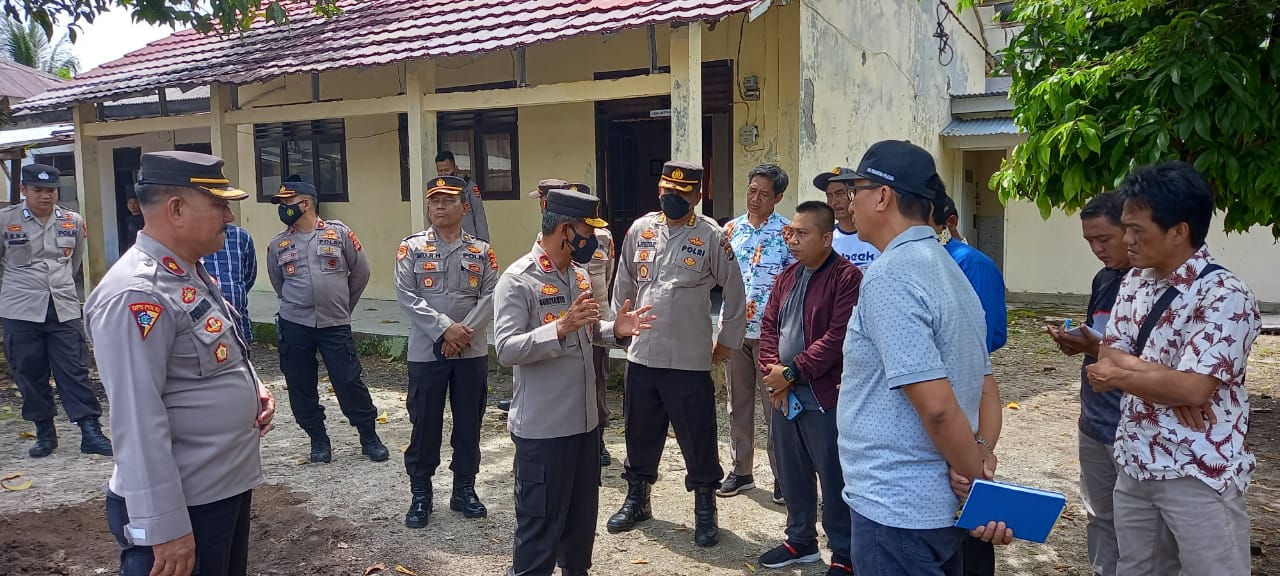 Wakapolda Lampung Tinjau Kantor Persiapan Polres Pesisir Barat