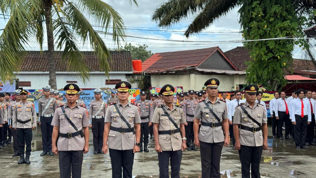 Kapolres Pesbar Pimpin Sertijab, Deretan PJU Resmi Berganti