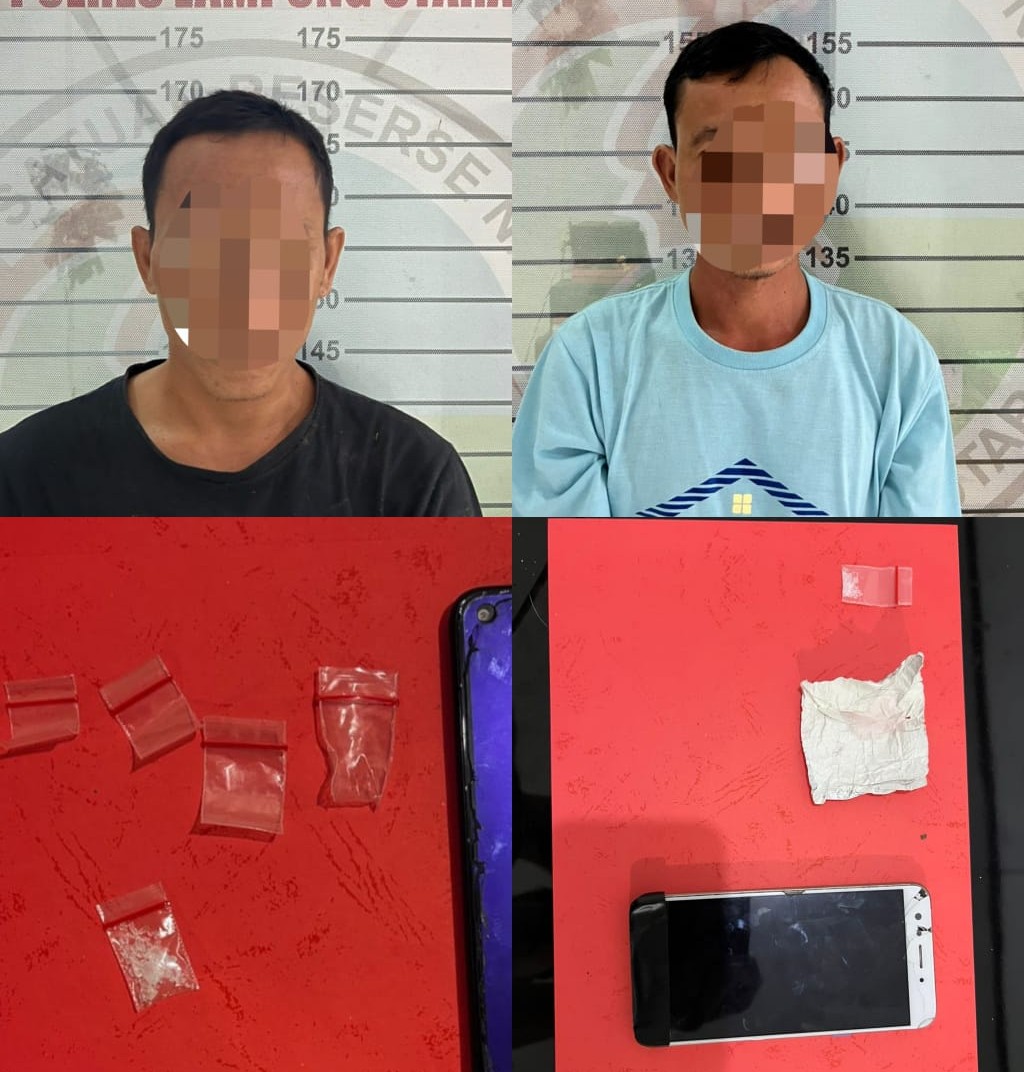 Dua Pelaku Sabu di Kotabumi Diamankan Sat Narkoba Lampung Utara