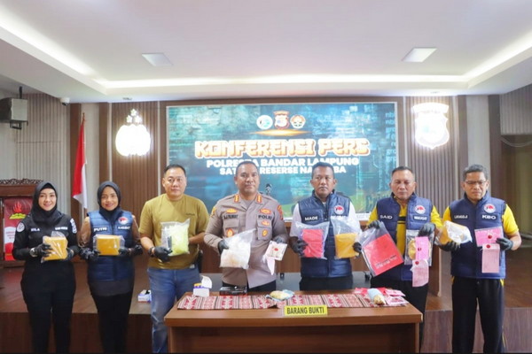 Polresta Bandar Lampung Ungkap 20 Kasus Narkoba, 38 Tersangka Diamankan dalam Sebulan