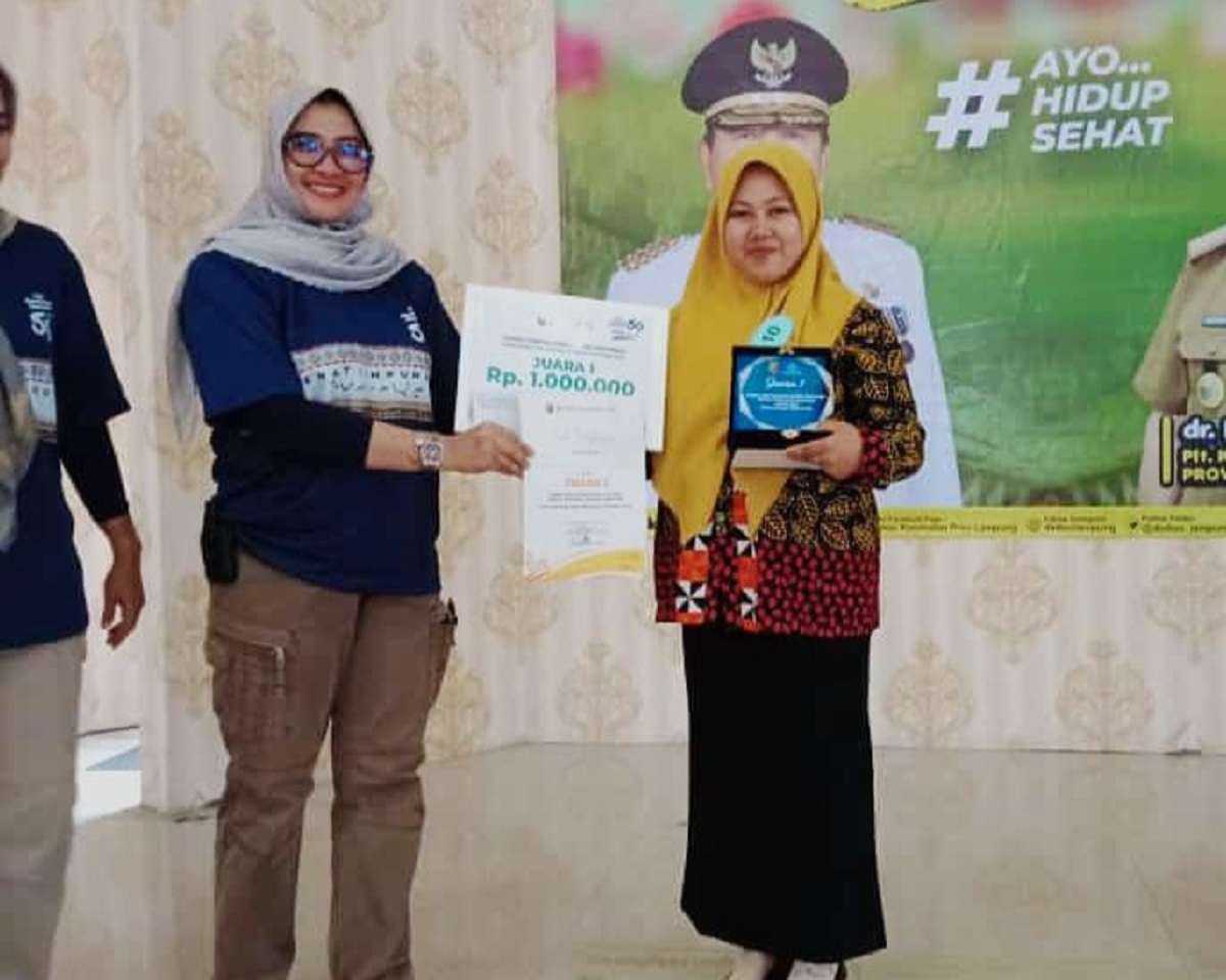 Kader Posyandu Asoka 2 Tapaksiring Raih Juara 1 Lomba Penyuluhan Tingkat Provinsi Lampung 