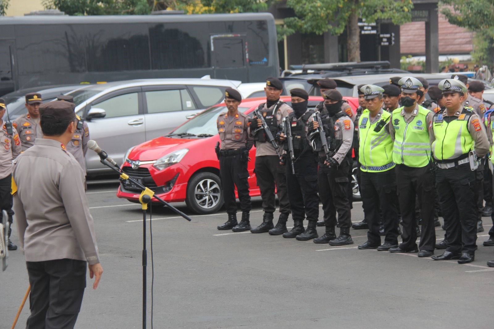 Patroli Skala Besar, Dukungan Polresta Bandar Lampung Wujudkan Kesiapan Polri Amankan Pesta Demokrasi