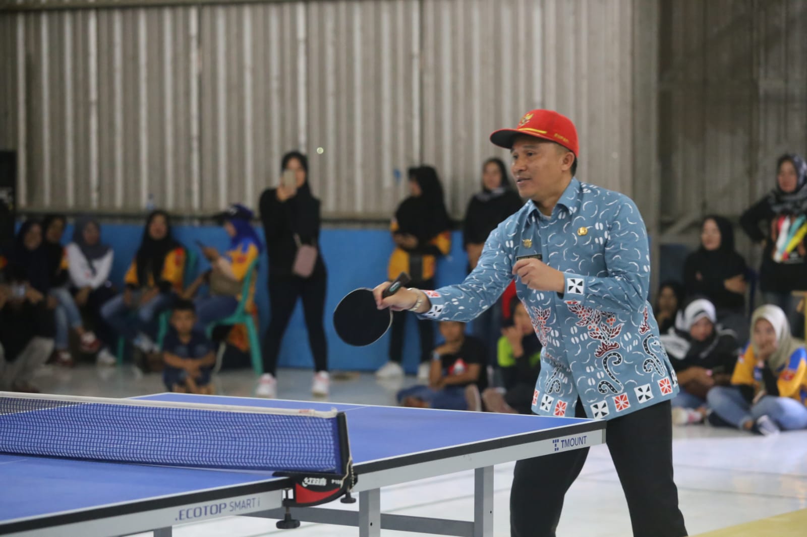 Buka Turnamen Tenis Meja POP Kedua Zona Sumberjaya, Parosil: Junjung Sportifitas 