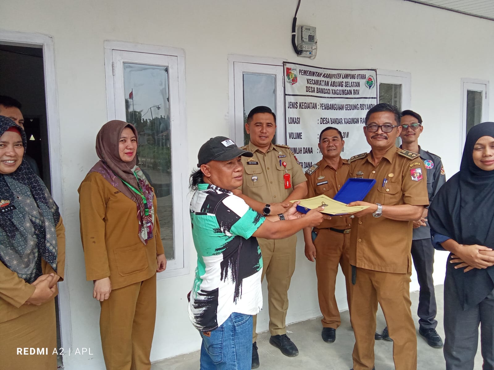 Camat Abung Selatan Lakukan Monev di Desa Bandar Kagungan Raya