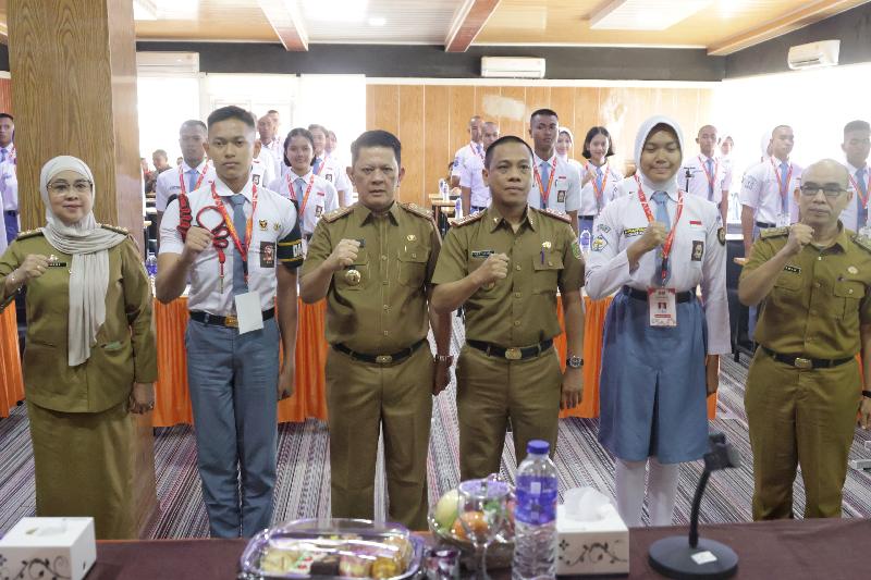 Diklat Calon Pasukan Pengibar Bendera Pusaka Tingkat Provinsi Lampung Tahun 2024 Resmi Dibuka