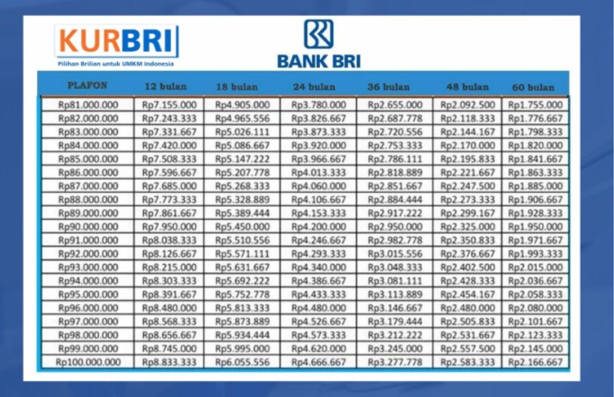 Cicilan KUR BRI Mulai Rp500 Ribu, UMKM Makin Terbantu
