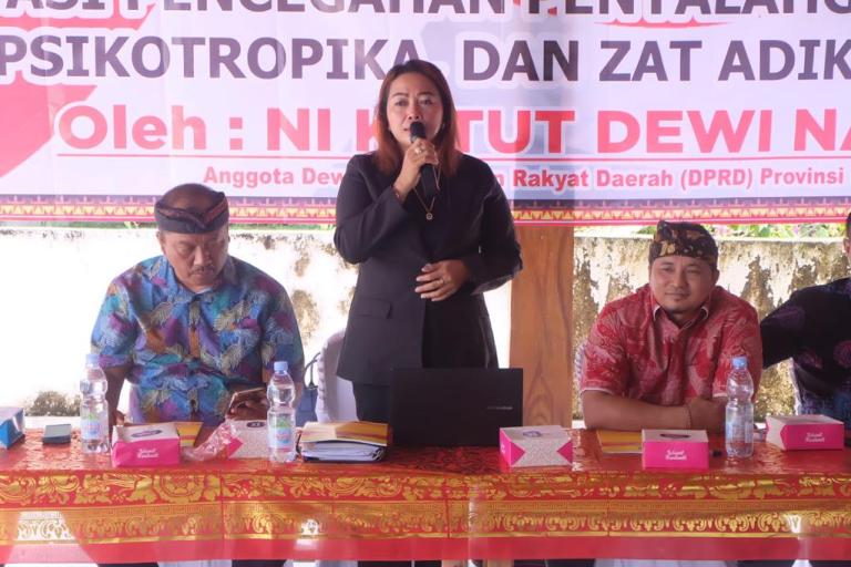 Ni Ketut Dewi Nadi Mengajak Masyarakat Untuk Menjadi Garda Terdepan Pencegahan Penyalahgunaan Narkoba