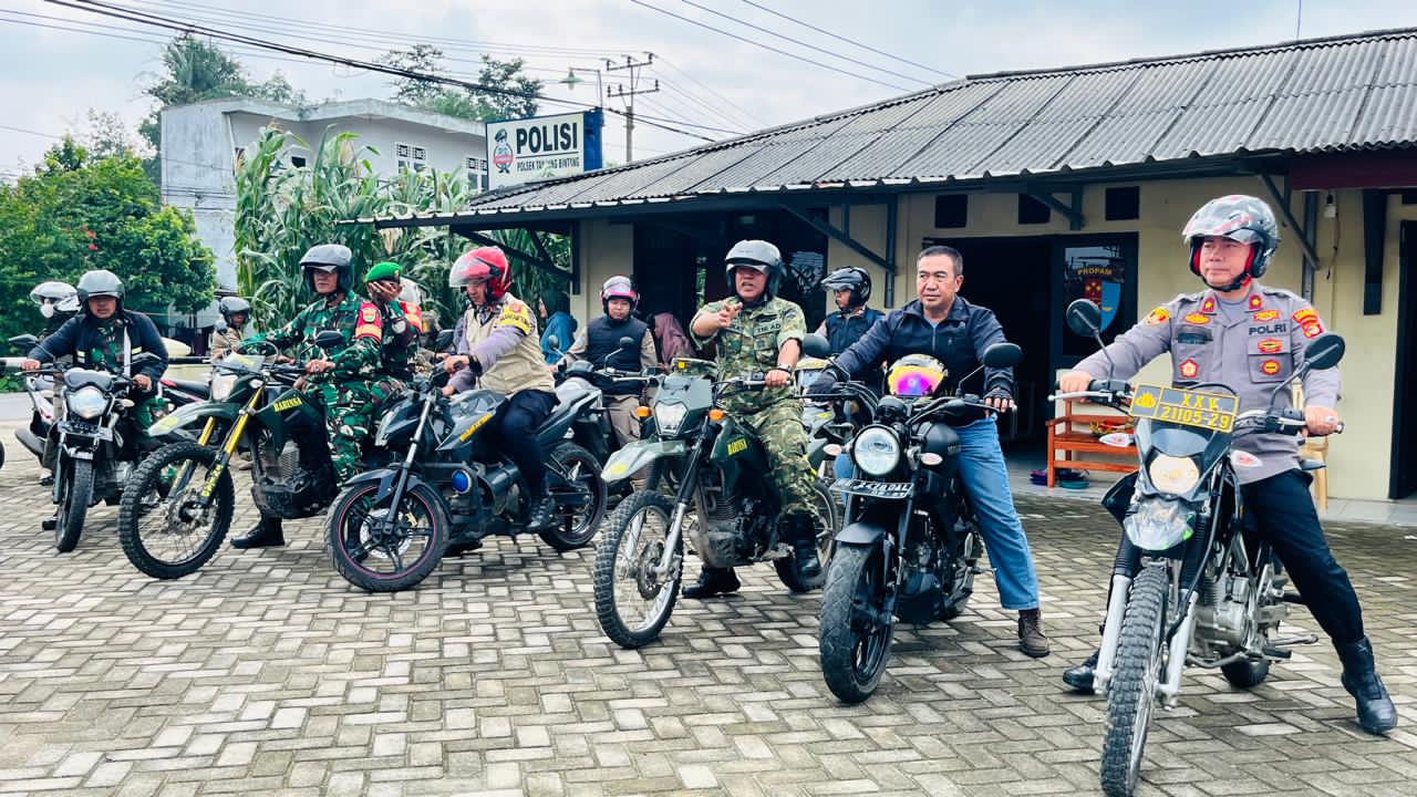 Sambut Ramadan, Koramil dan Polsek Tanjung Bintang Gelar Patroli 